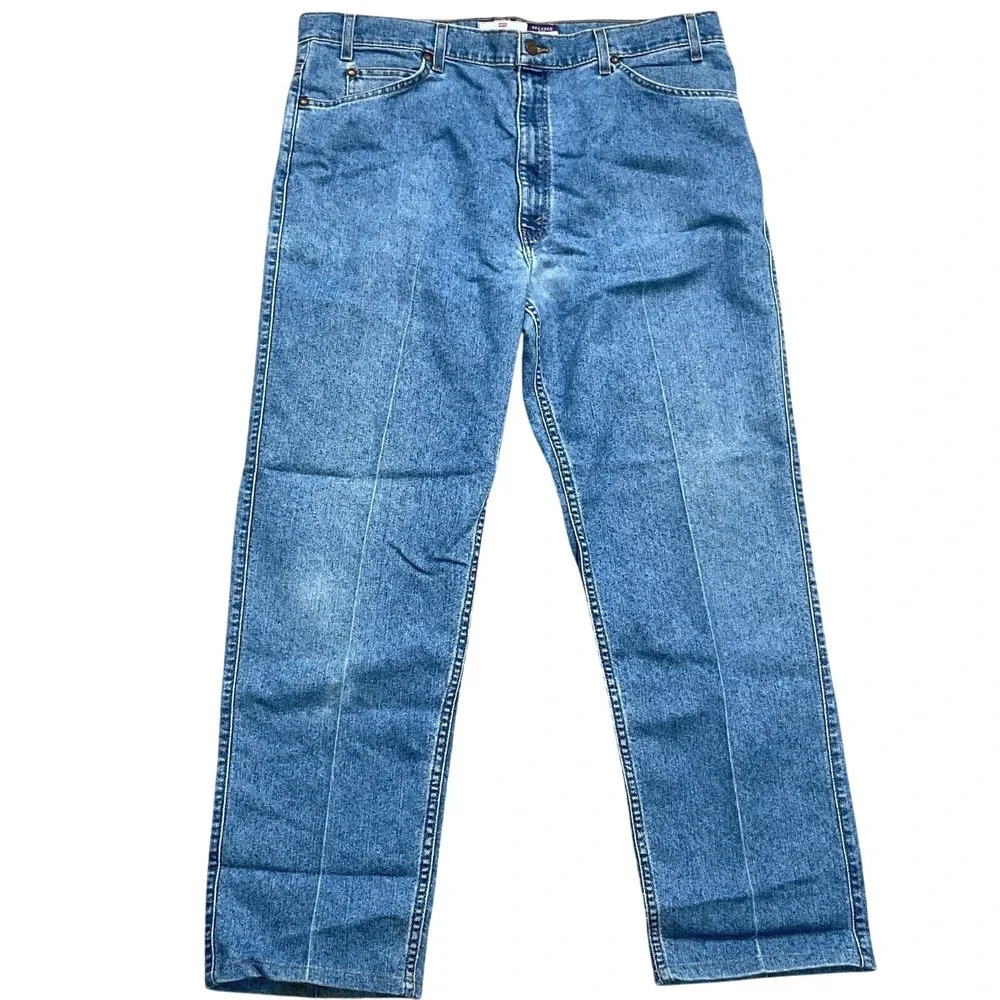 Levis 540 Jeans Men‎ 39W 31L Blue Relaxed Fit Brown Tab Denim Pants 90s